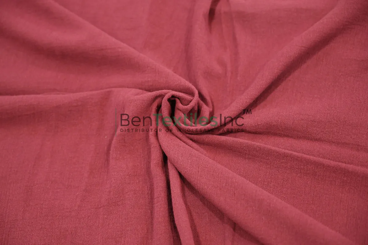 100% Cotton Gauze Fabric | Lightweight Muslin Fabric | 48" Wide