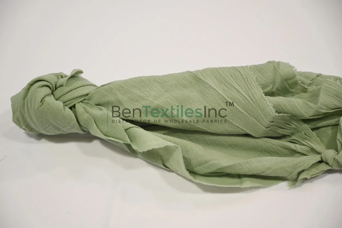 100% Cotton Gauze Fabric | Lightweight Muslin Fabric | 48" Wide