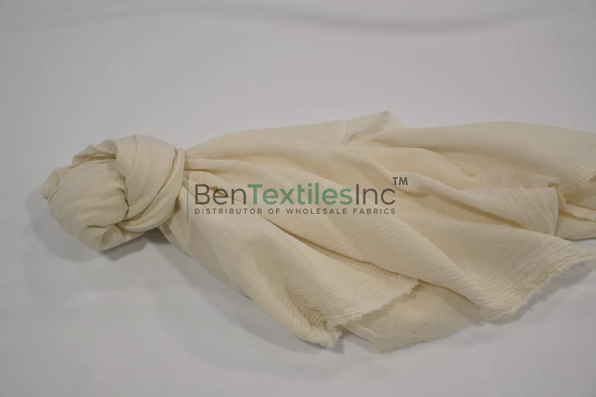100% Cotton Gauze Fabric | Lightweight Muslin Fabric | 48" Wide