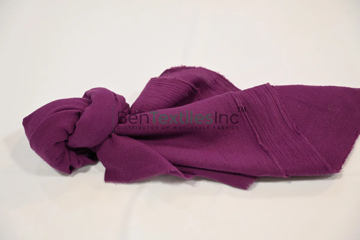 100% Cotton Gauze Fabric | Lightweight Muslin Fabric | 48" Wide