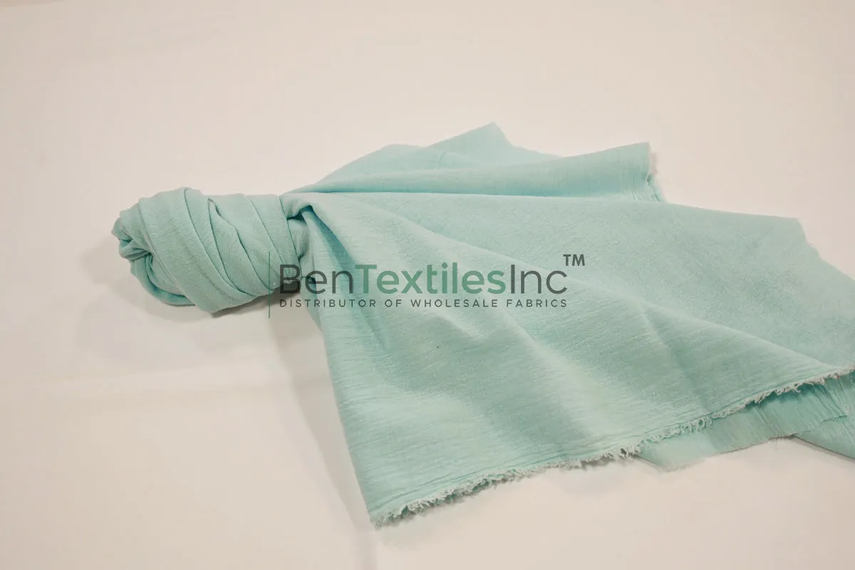100% Cotton Gauze Fabric | Lightweight Muslin Fabric | 48" Wide