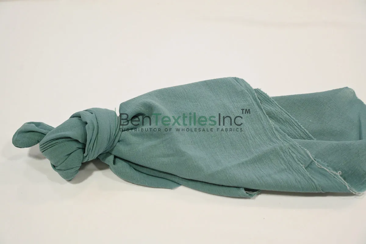 100% Cotton Gauze Fabric | Lightweight Muslin Fabric | 48" Wide