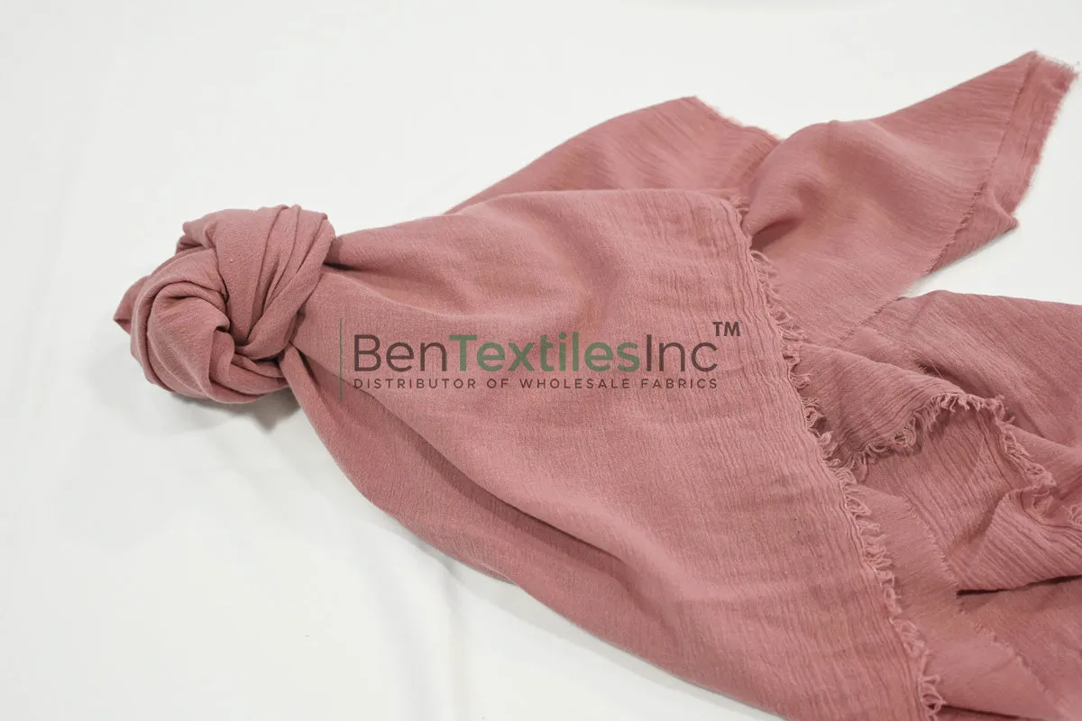 100% Cotton Gauze Fabric | Lightweight Muslin Fabric | 48" Wide