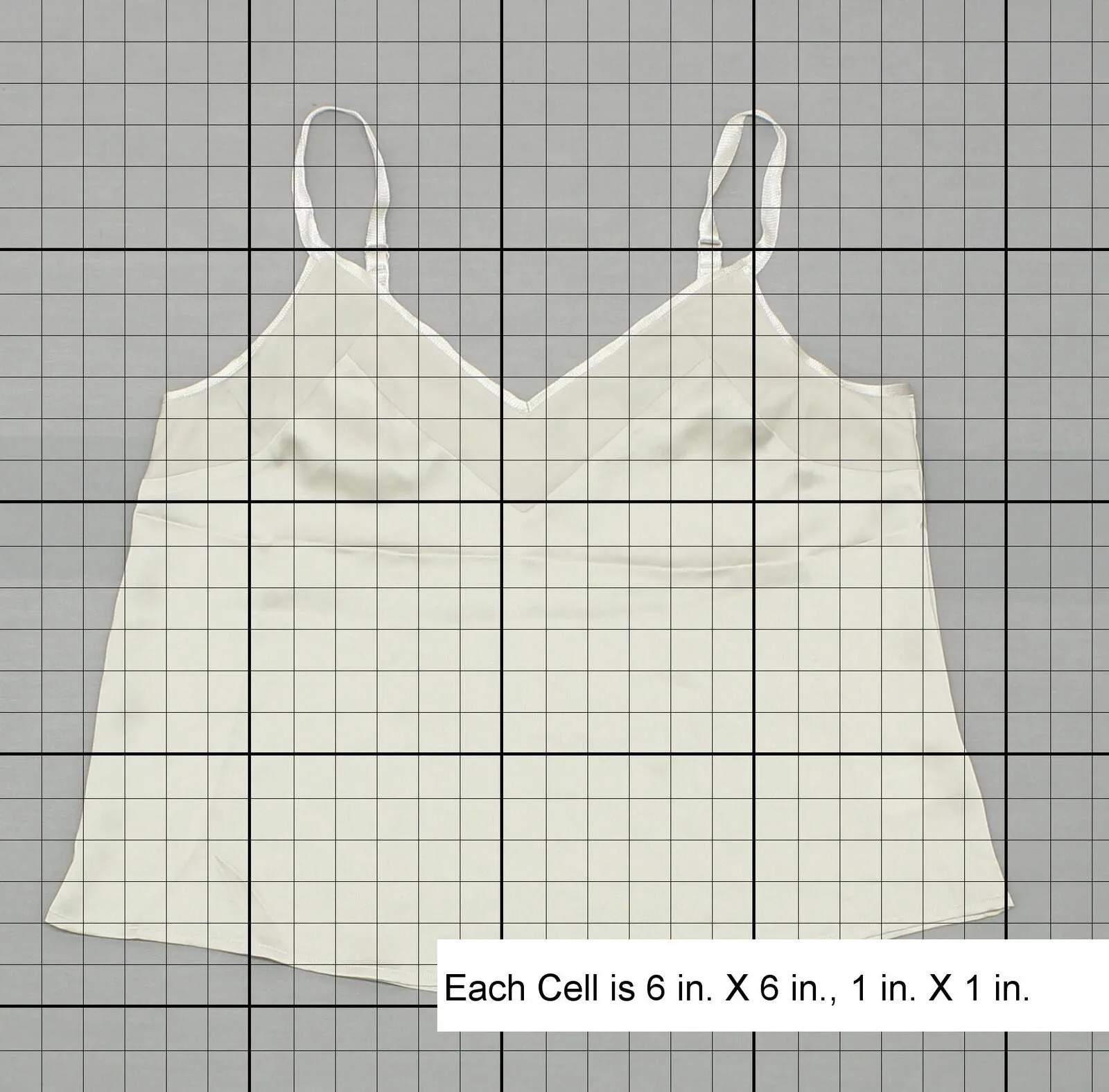 A New Day Women's Satin Camisole Ivory Grey Medium