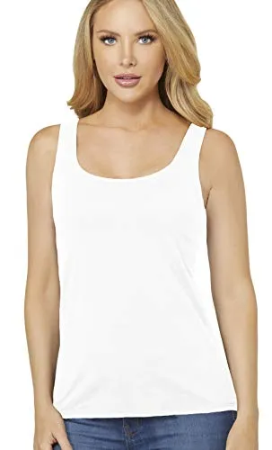 Alessandra B Wire-Free Molded Cup Cotton Tank Top - M8812
