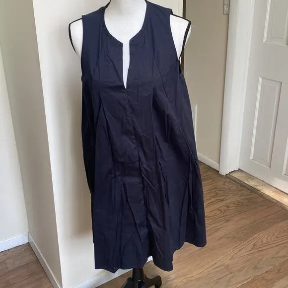 AllSaints Bea Sleeveless Black Cotton Dress
