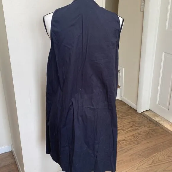 AllSaints Bea Sleeveless Black Cotton Dress