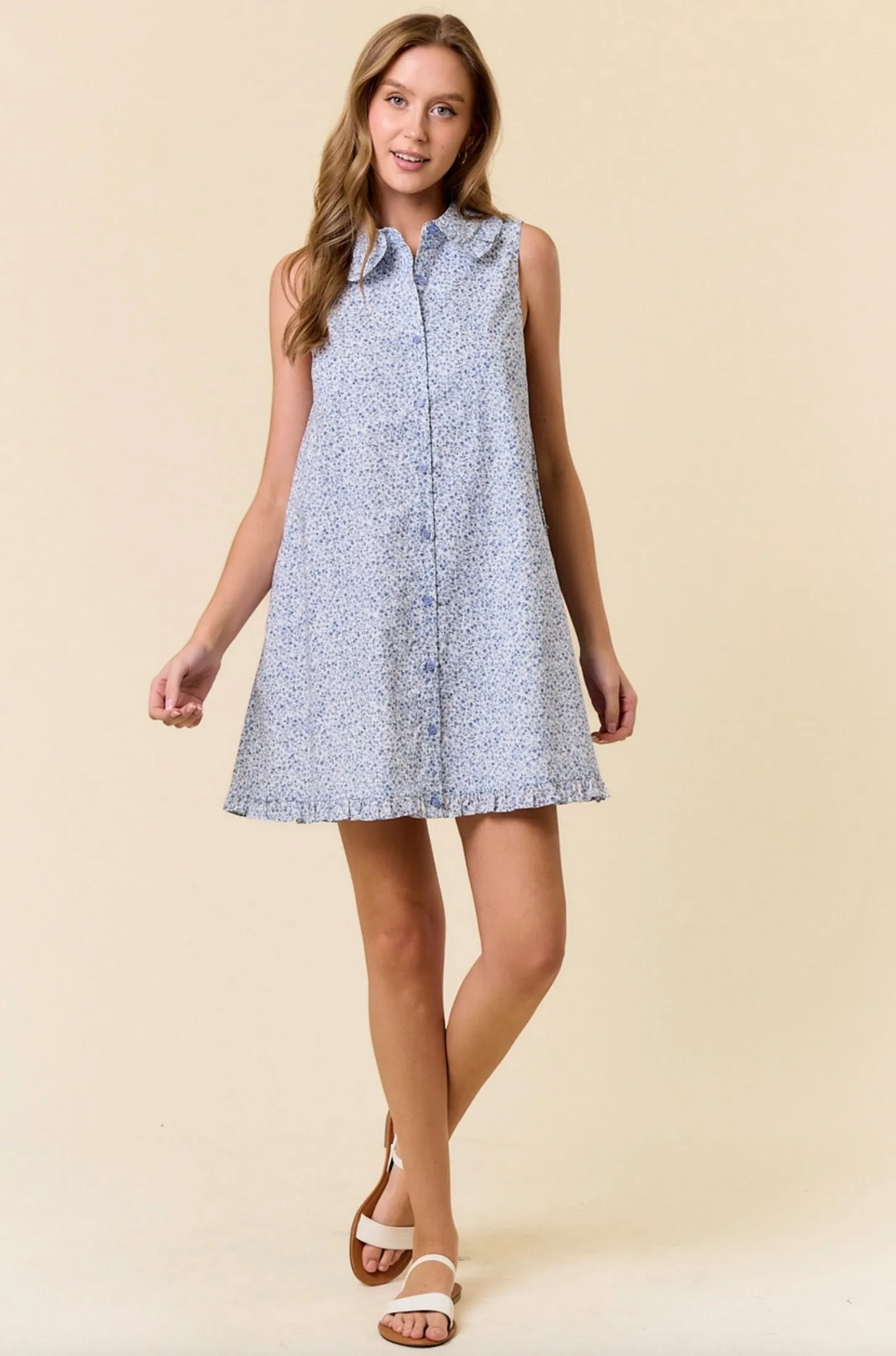 Andrea Collared Floral Dress