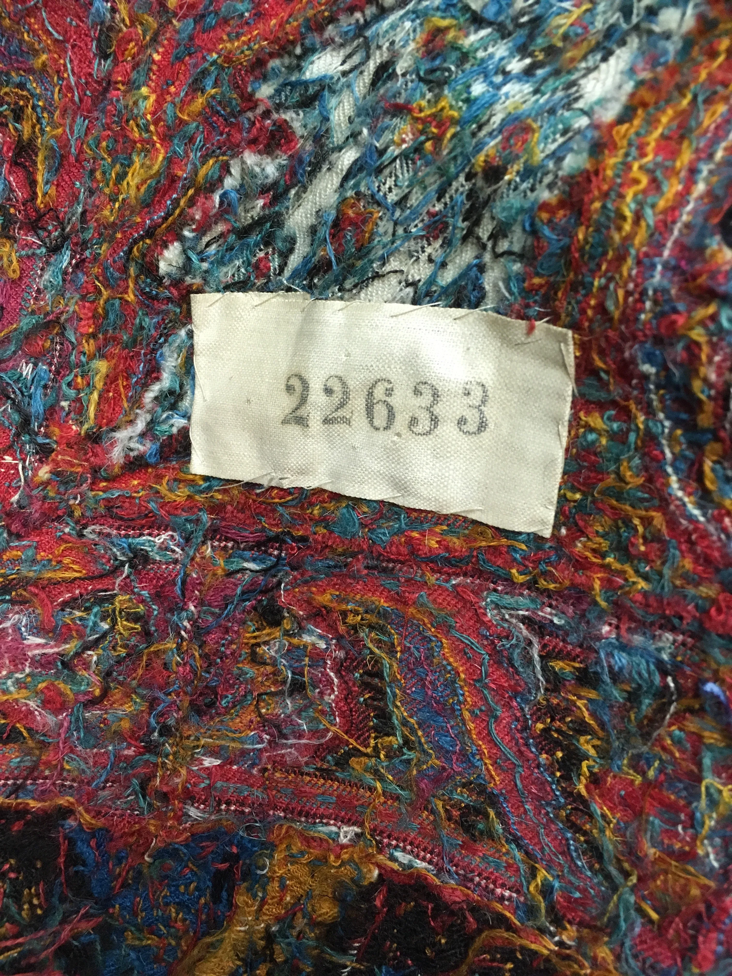 Antique 19th century hand woven Kashmir Paisley shawl Signed
