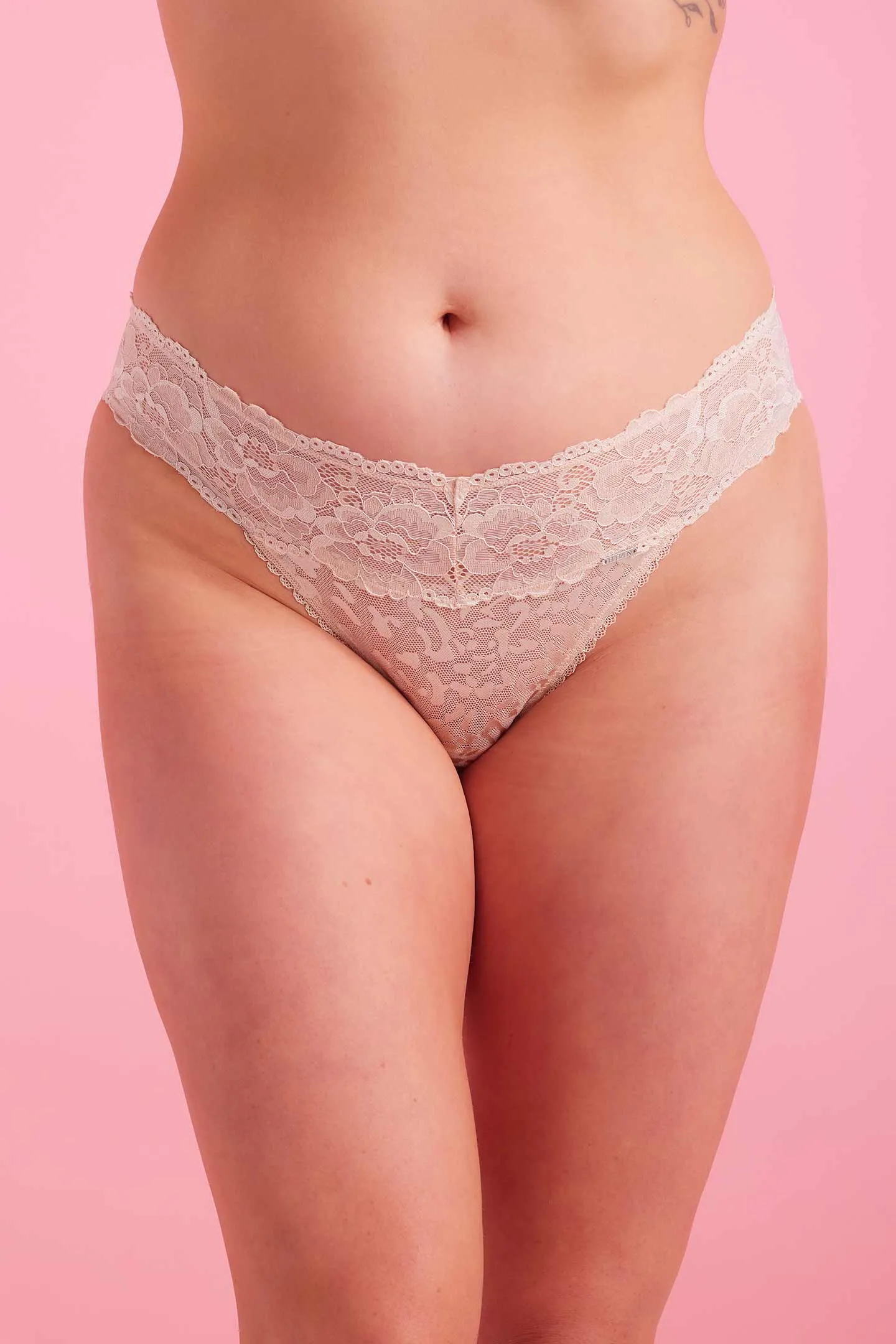 Ava Lace Bikini Taupe