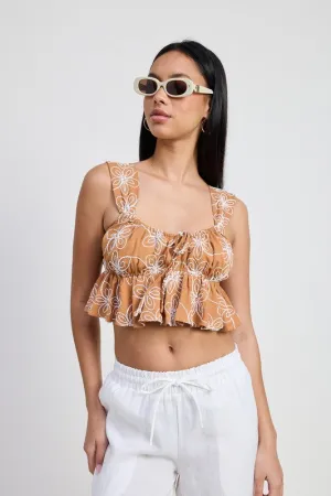 Babydoll Cropped Top