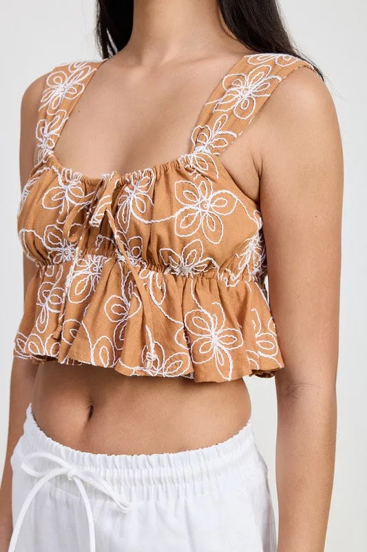 Babydoll Cropped Top
