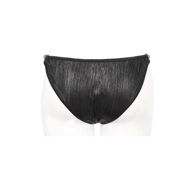 Bas de bikini rayé gothique 'In Bloom'