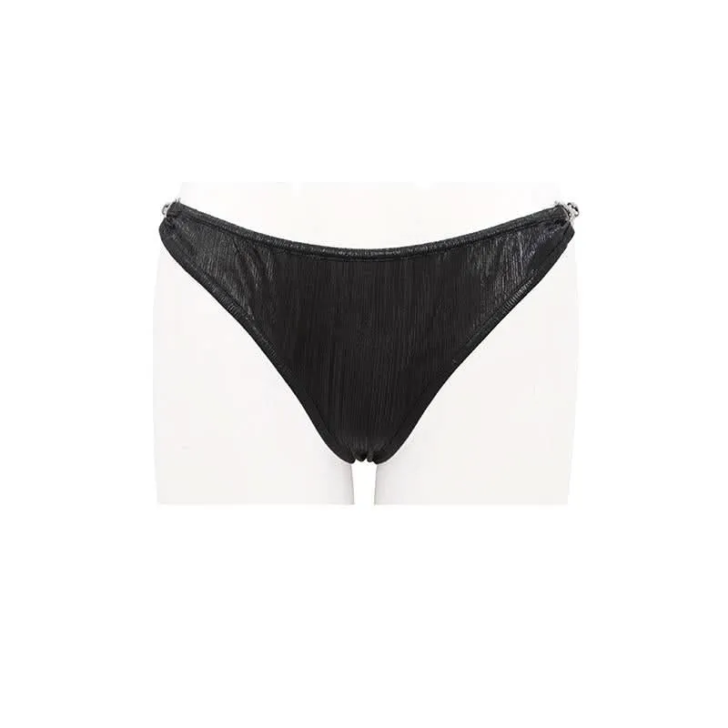 Bas de bikini rayé gothique 'In Bloom'