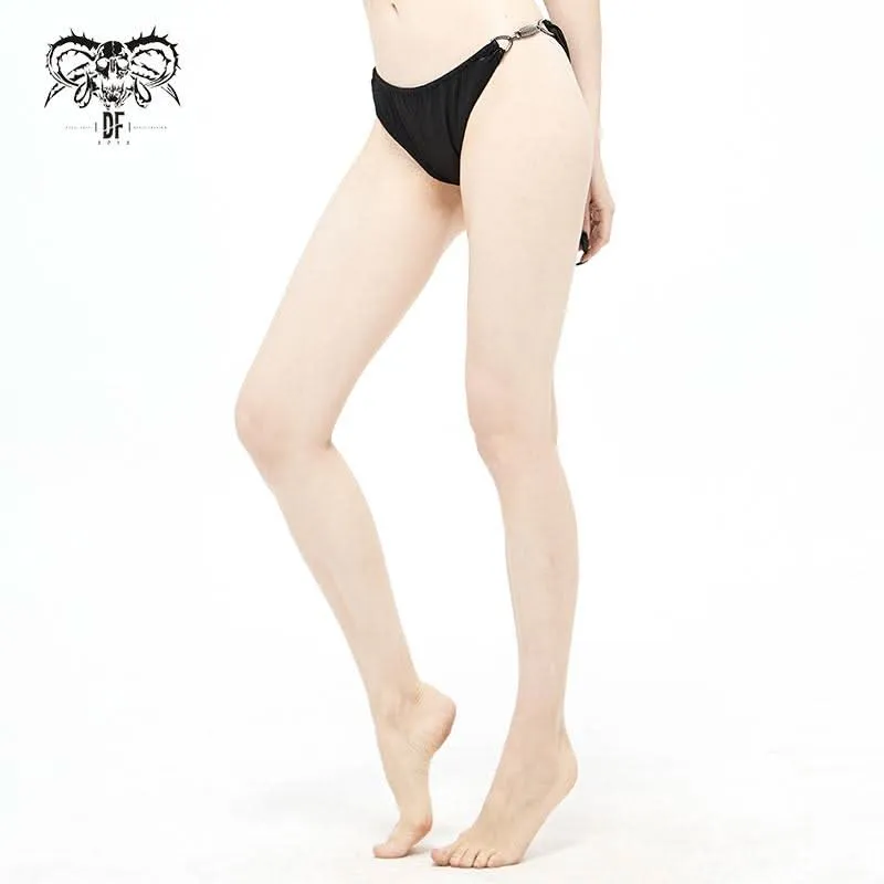Bas de bikini rayé gothique 'In Bloom'
