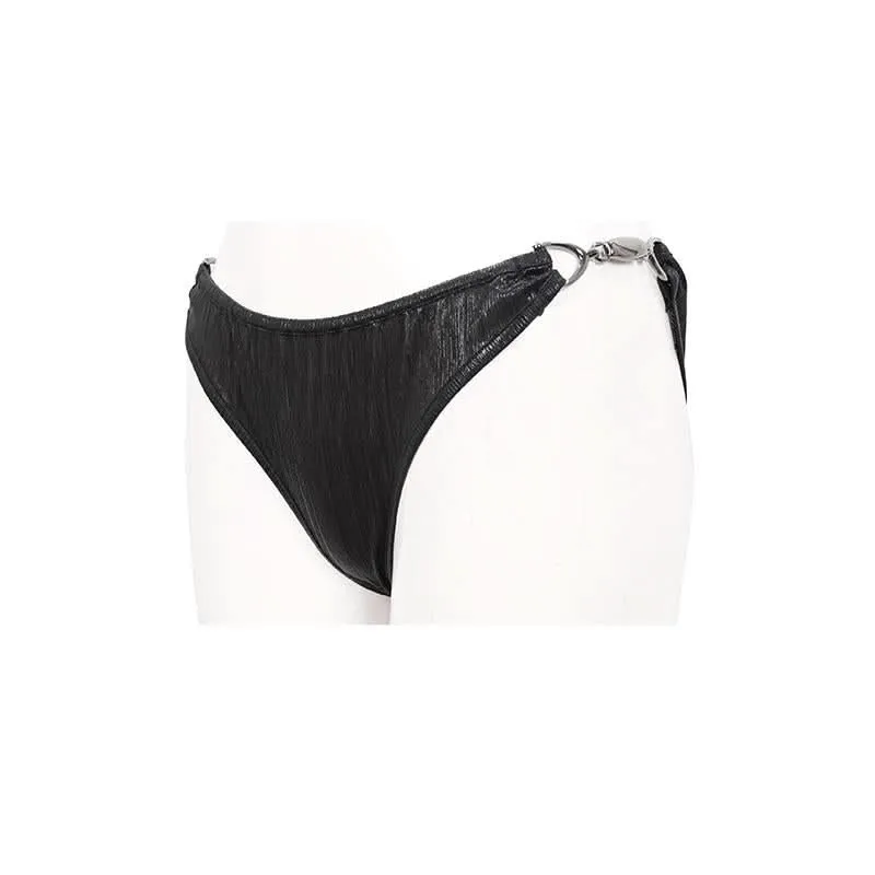 Bas de bikini rayé gothique 'In Bloom'