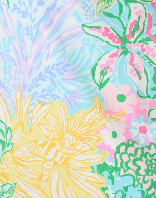 Beckler Multi Floral Print Shift Dress