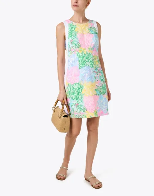 Beckler Multi Floral Print Shift Dress