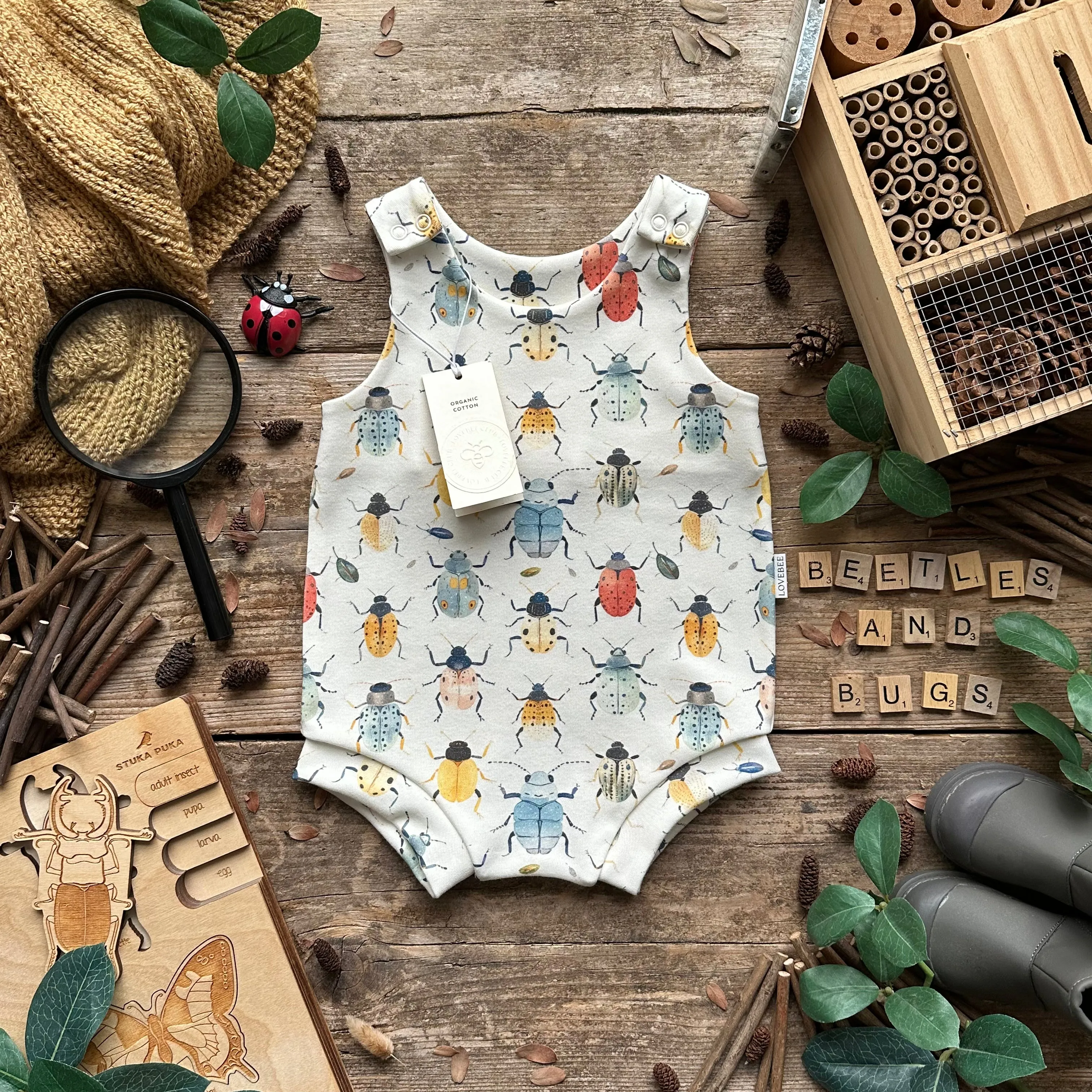 Beetles   Bugs Bloomer Romper