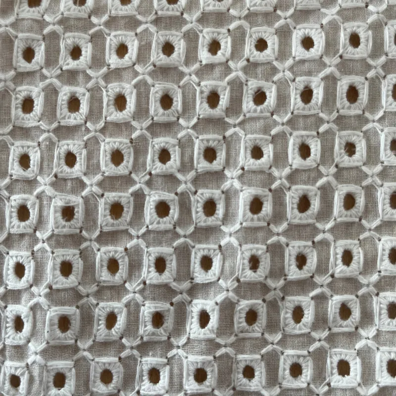 Bianca Block Eyelet Cotton