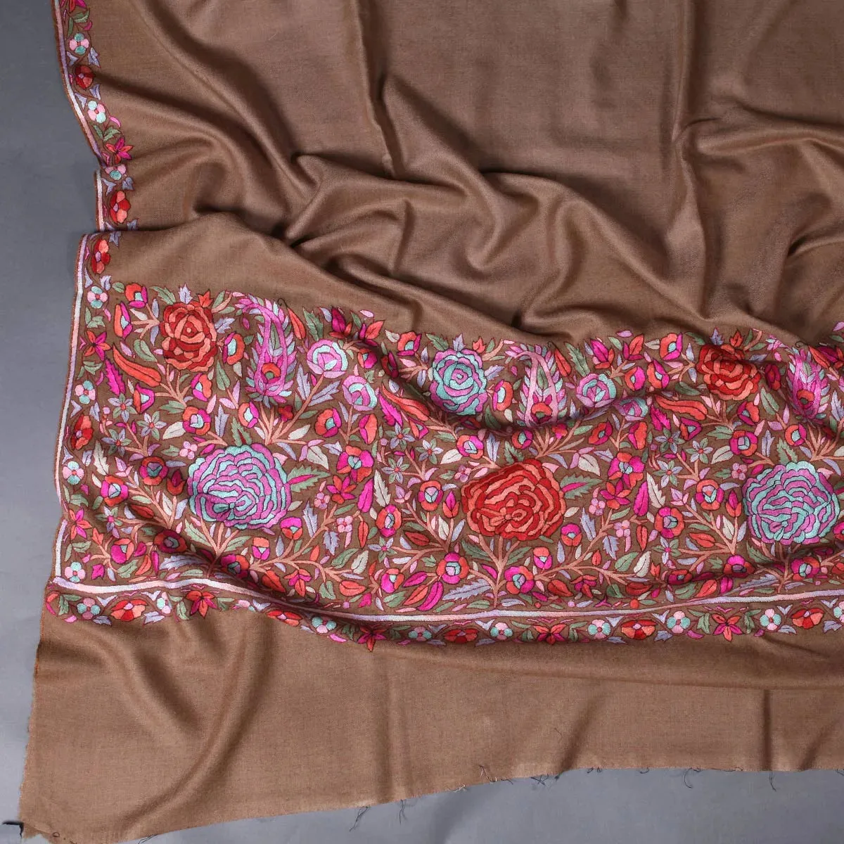 Big Paldar Sozni Embroidered Pashmina Shawl