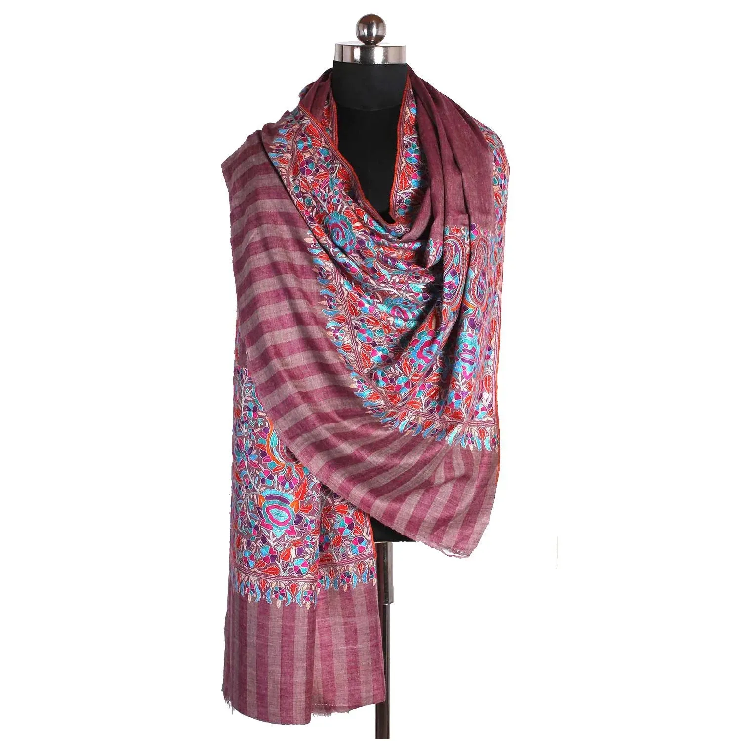 Bigdordar Stripped Cashmere Pashmina Shawl