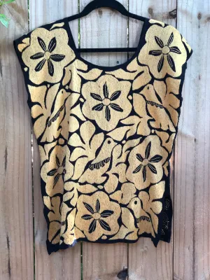 Black and Tan Blusa de Otomi