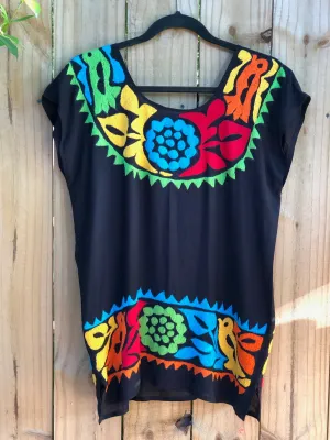 Black Blusa de Pajaro