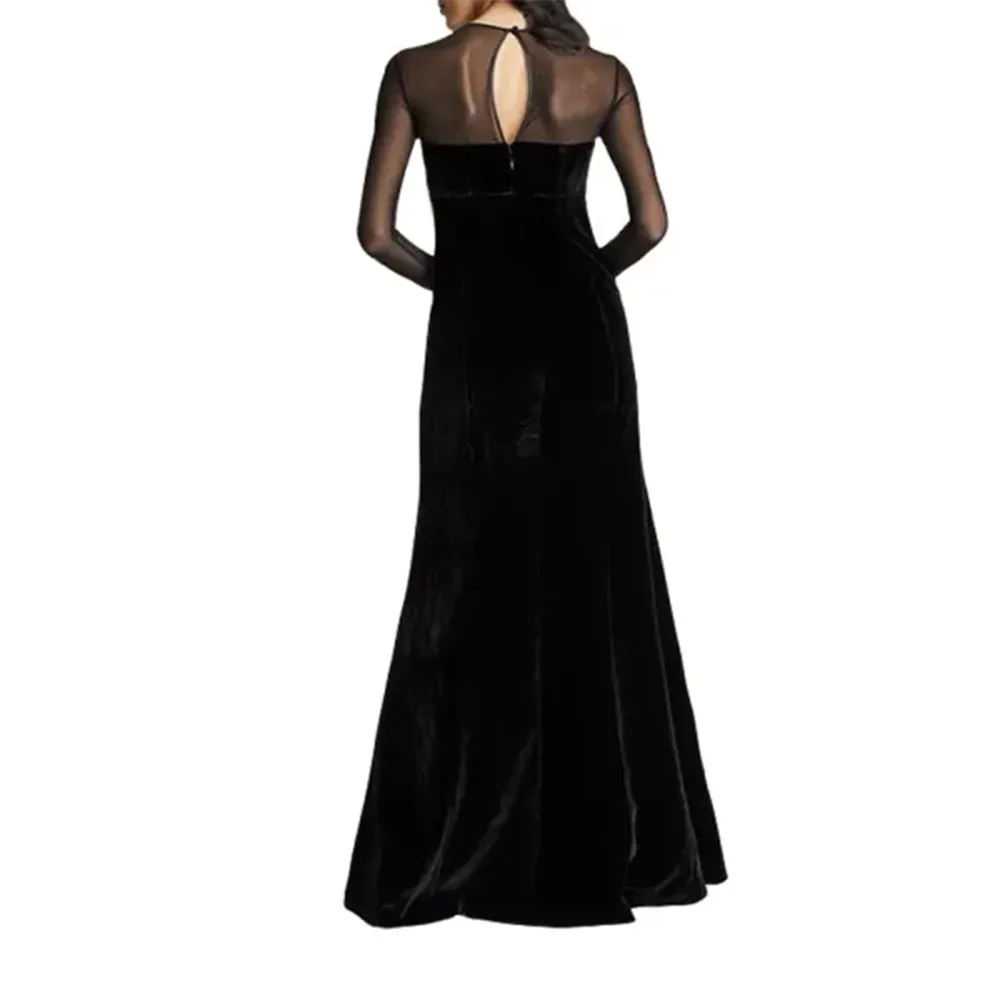 Black Chantilly Lace Gown
