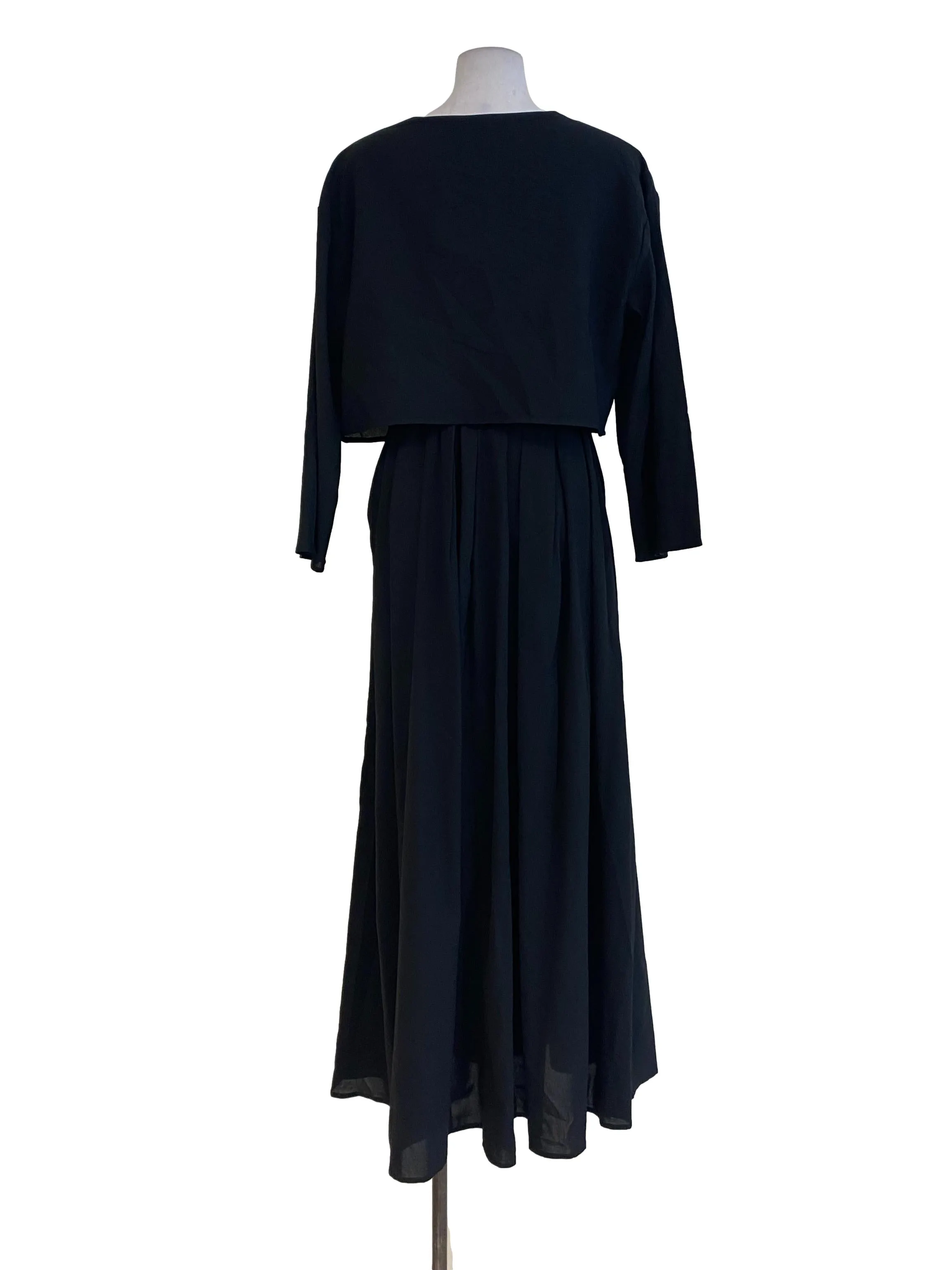 Black Long Sleeve Maxi Dress
