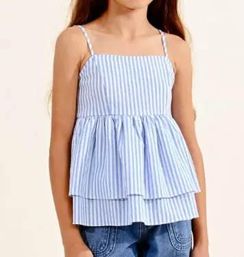 Blue Striped Camisole
