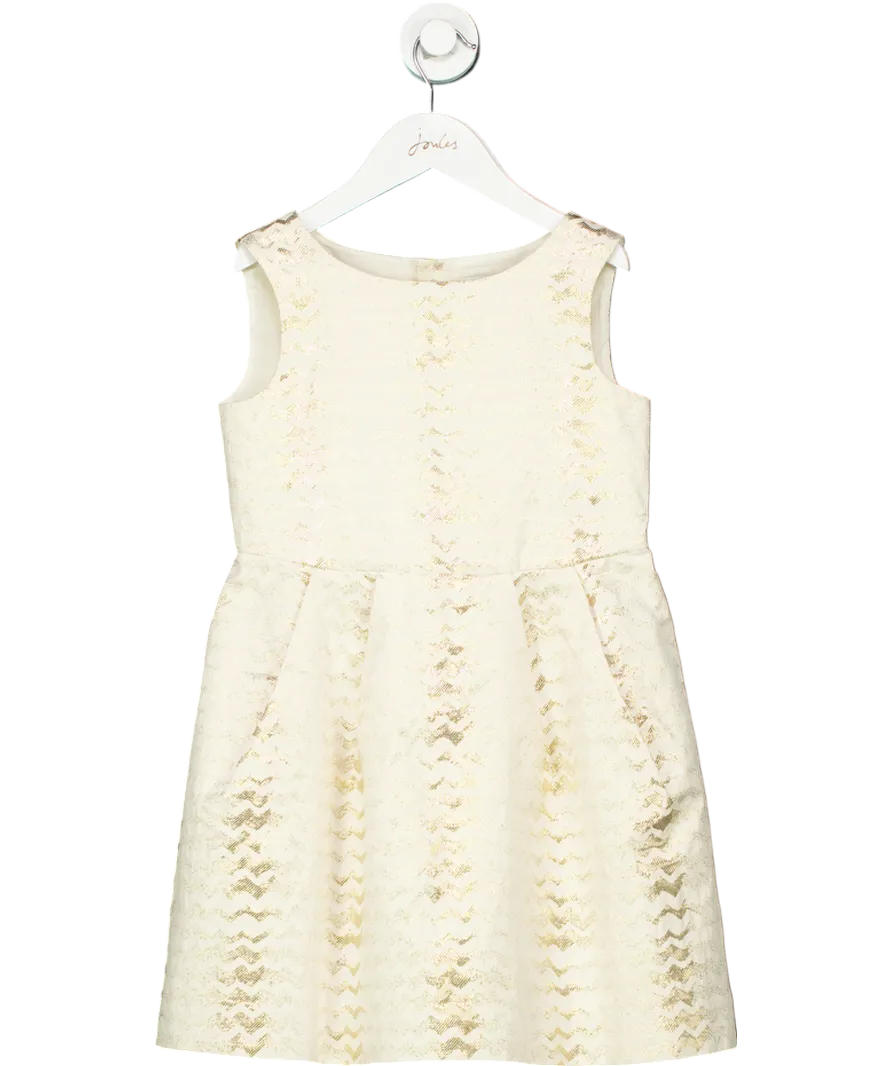 Bonpoint Metallic Zig Zag Dress 8 Years