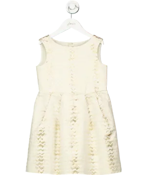Bonpoint Metallic Zig Zag Dress 8 Years