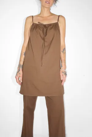 Bow Dress in Chocolate