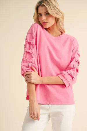 Bow Pink Sweatshirt