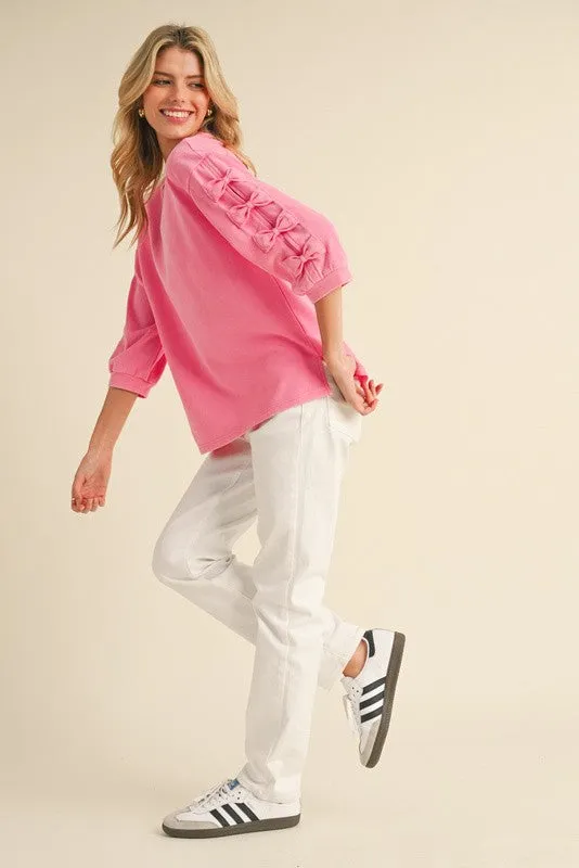 Bow Pink Sweatshirt