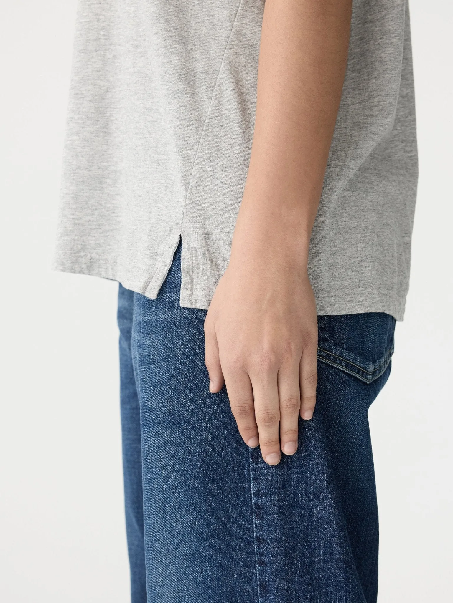 Boyfriend Heritage s/s t.shirt | Grey Marl