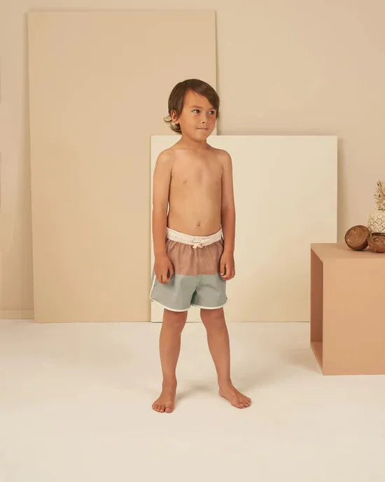Boys Swim Trunks-Colour Block