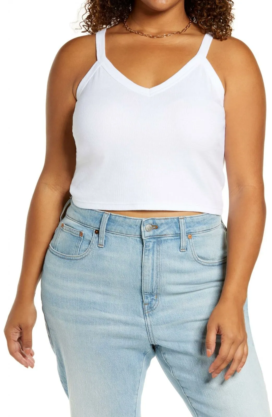 BP. Women's Plus Size V-Neck Rib Camisole Cami