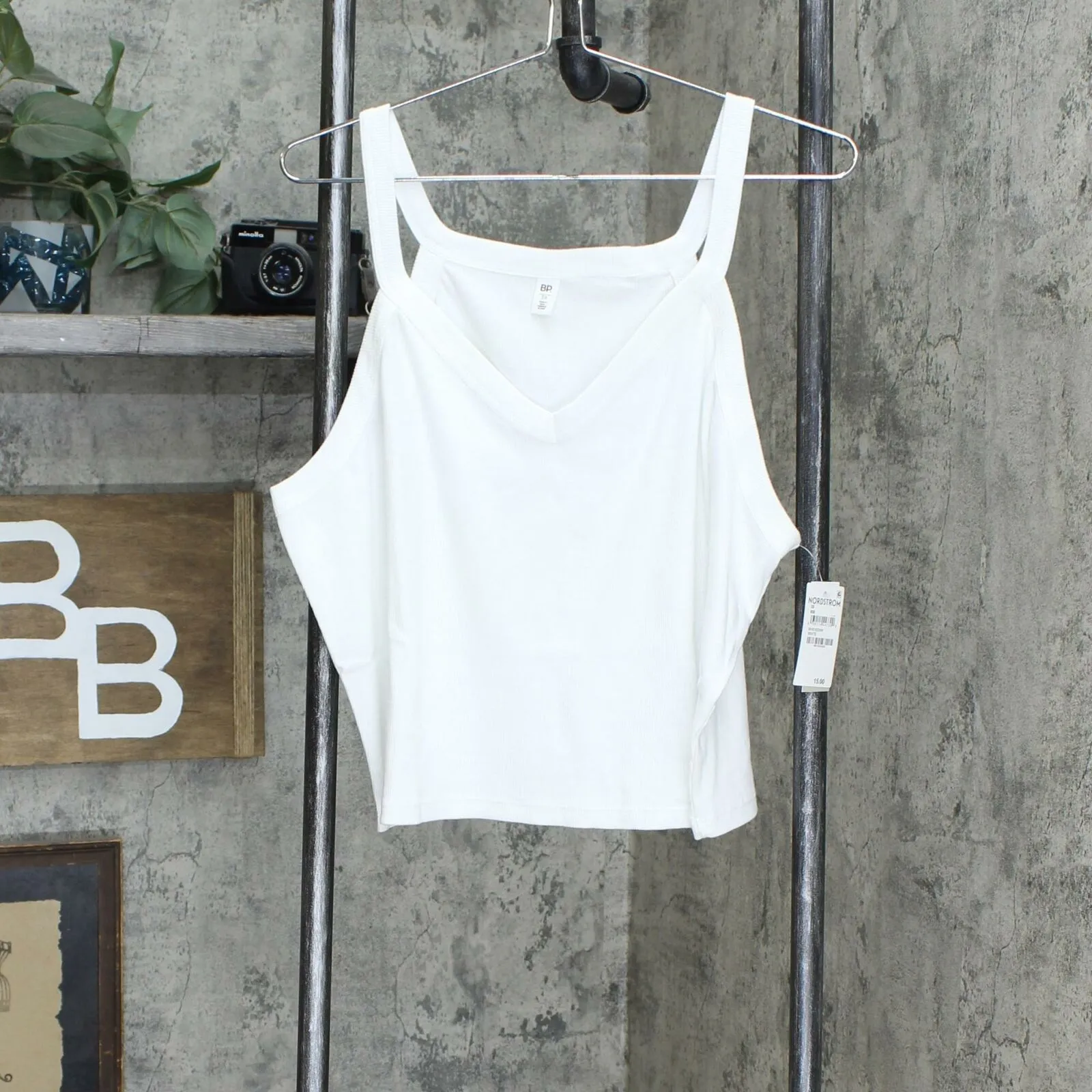 BP. Women's Plus Size V-Neck Rib Camisole Cami