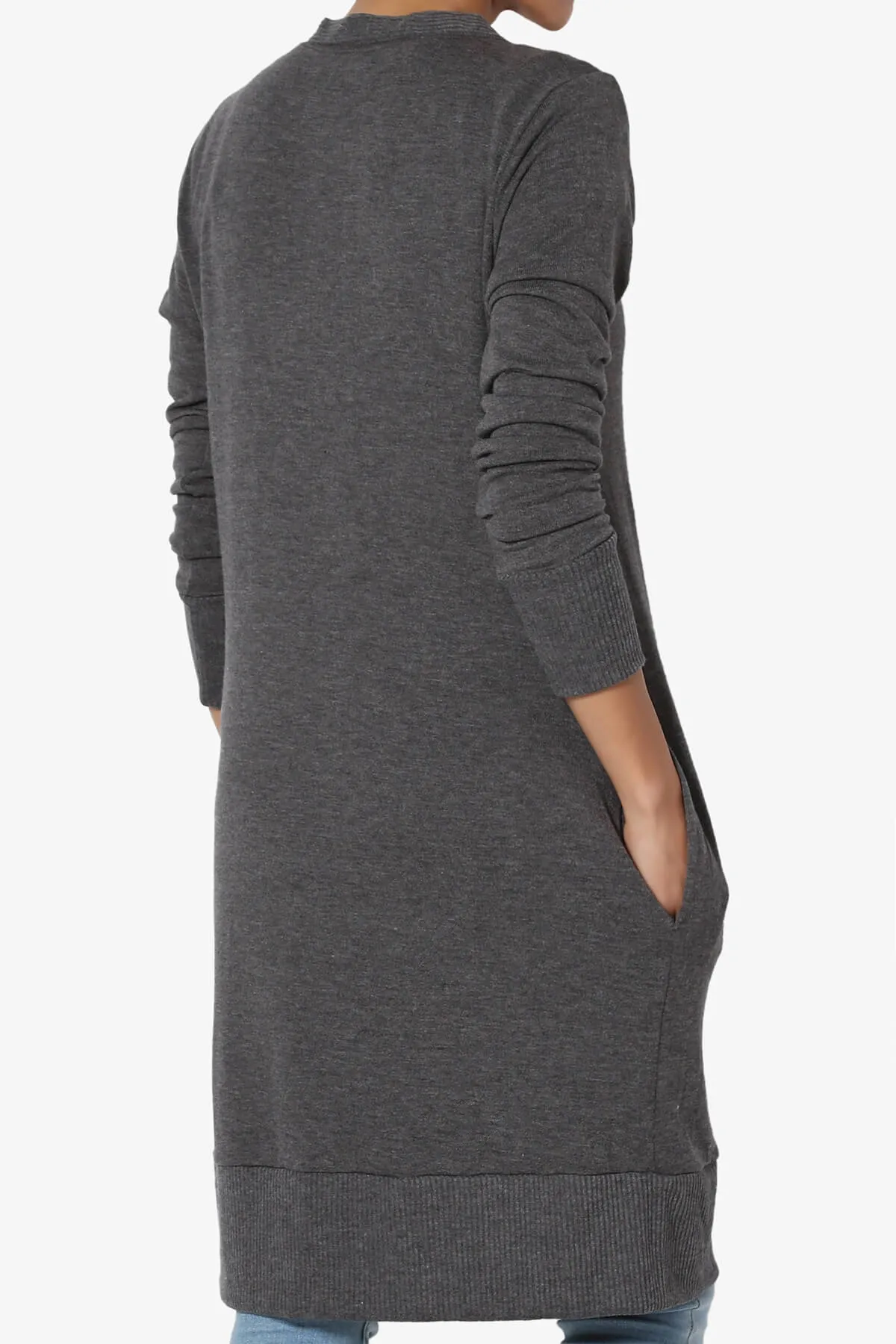 Braeden Snap Button Long Cardigan PLUS
