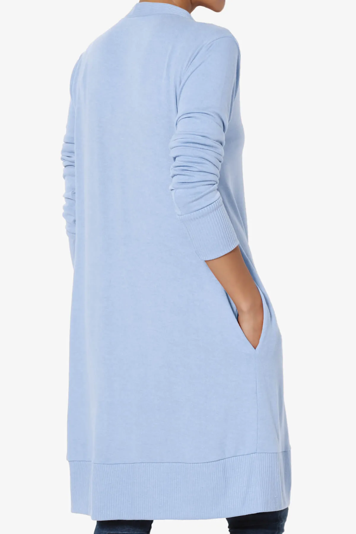Braeden Snap Button Long Cardigan PLUS
