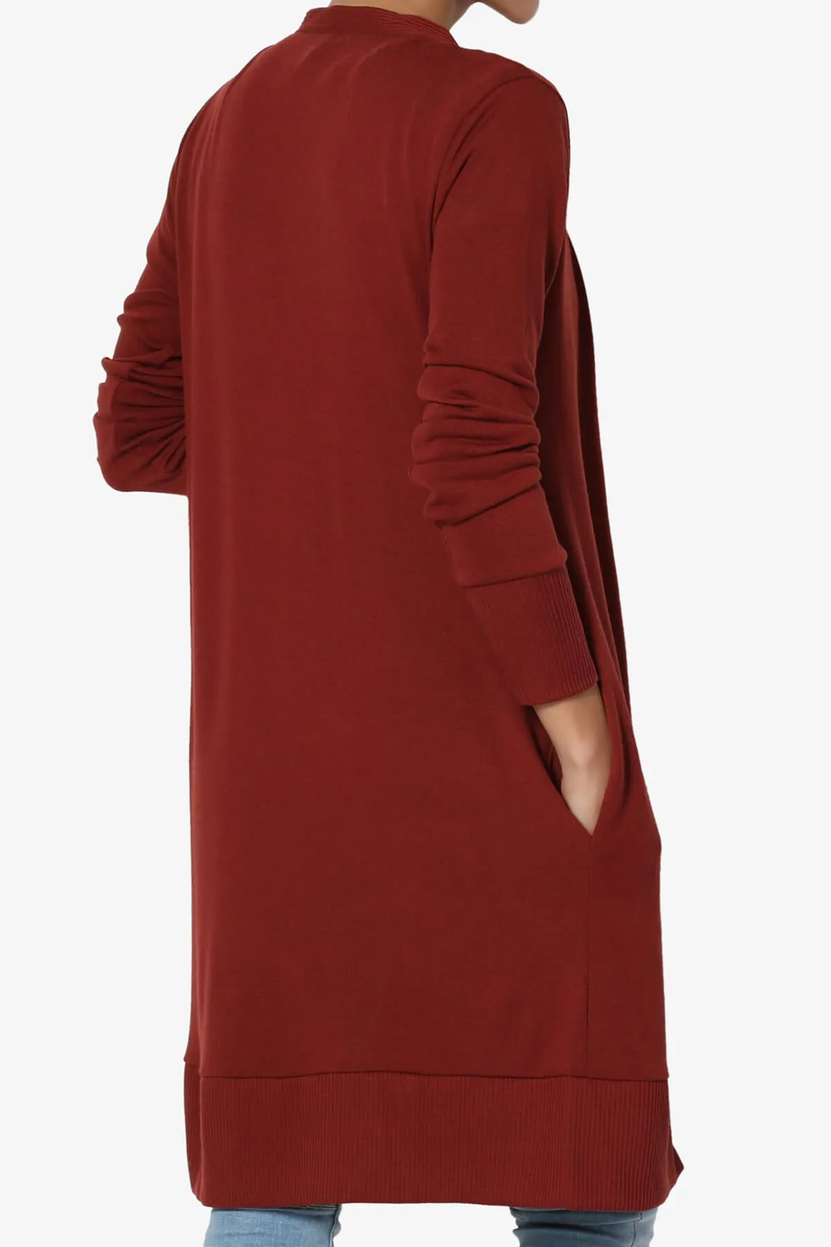 Braeden Snap Button Long Cardigan PLUS