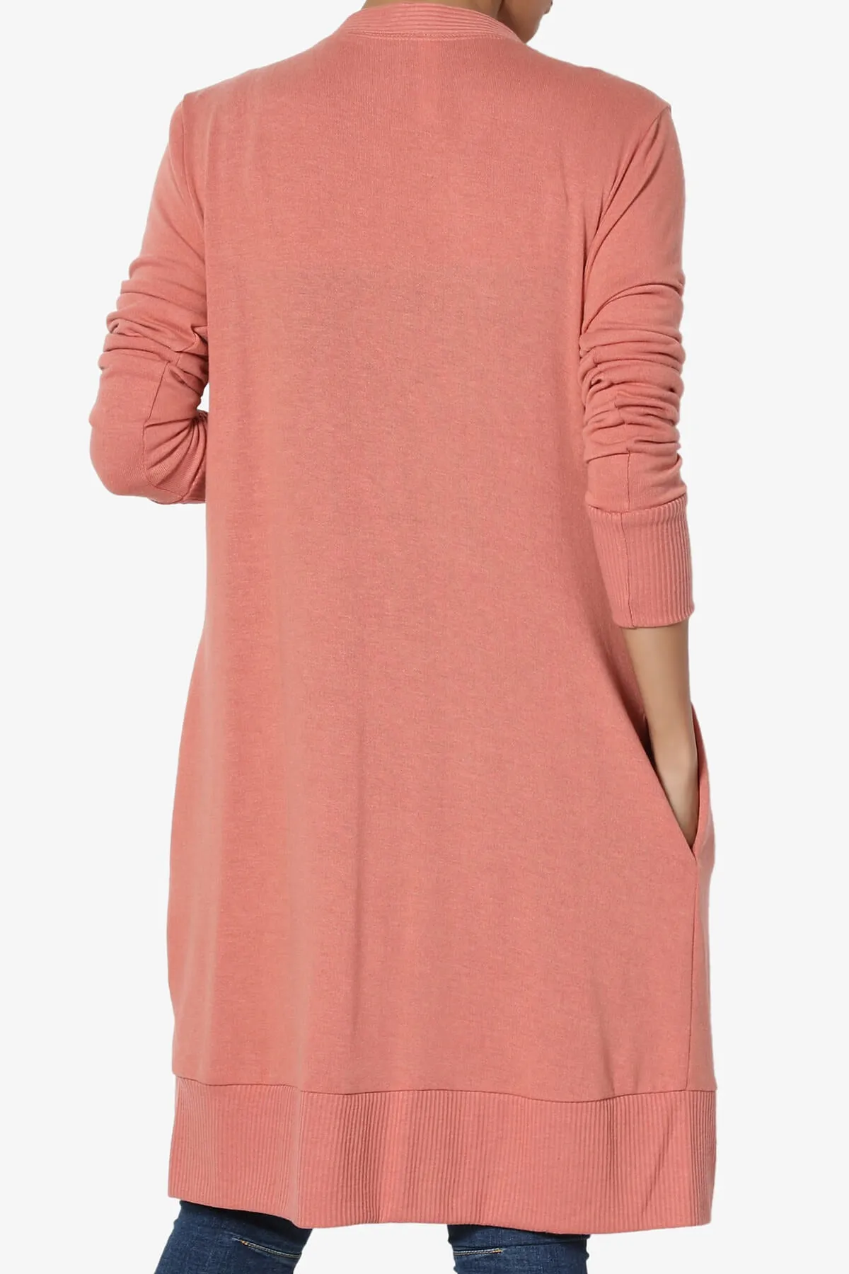 Braeden Snap Button Long Cardigan PLUS