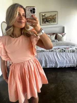 Brooklyn Ruffle Sleeve Babydoll Dress
