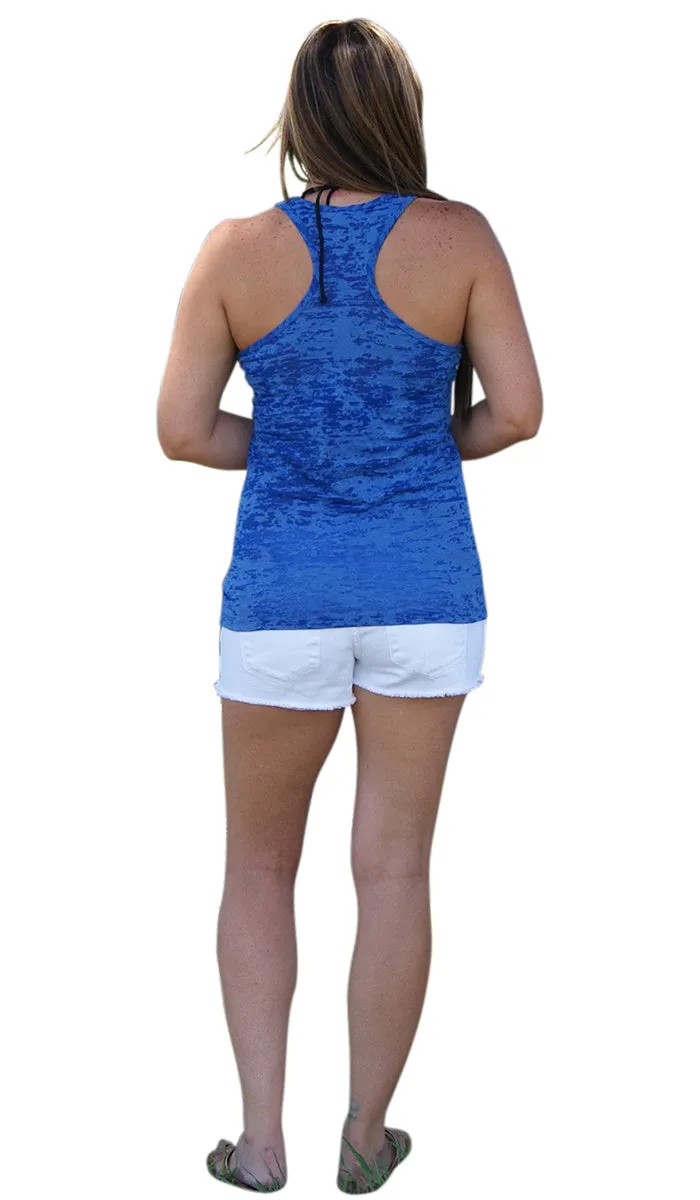 Burnout Blue State of Florida Tank Top