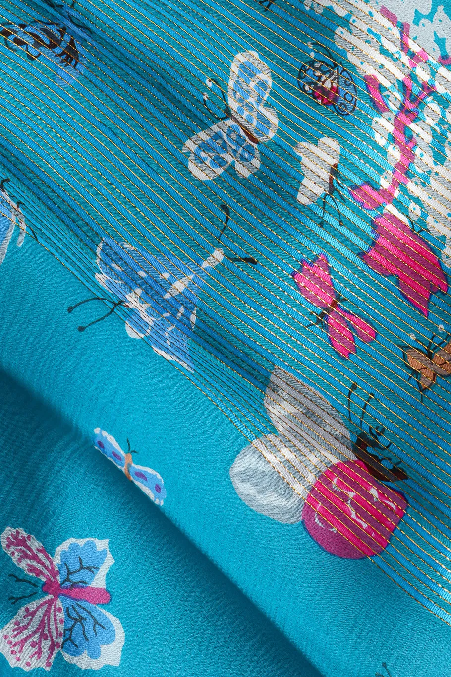 Butterfly Silk Three Piece Set