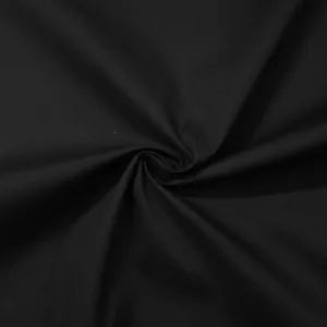 Buy Black Pure Cotton Poplin Fabric