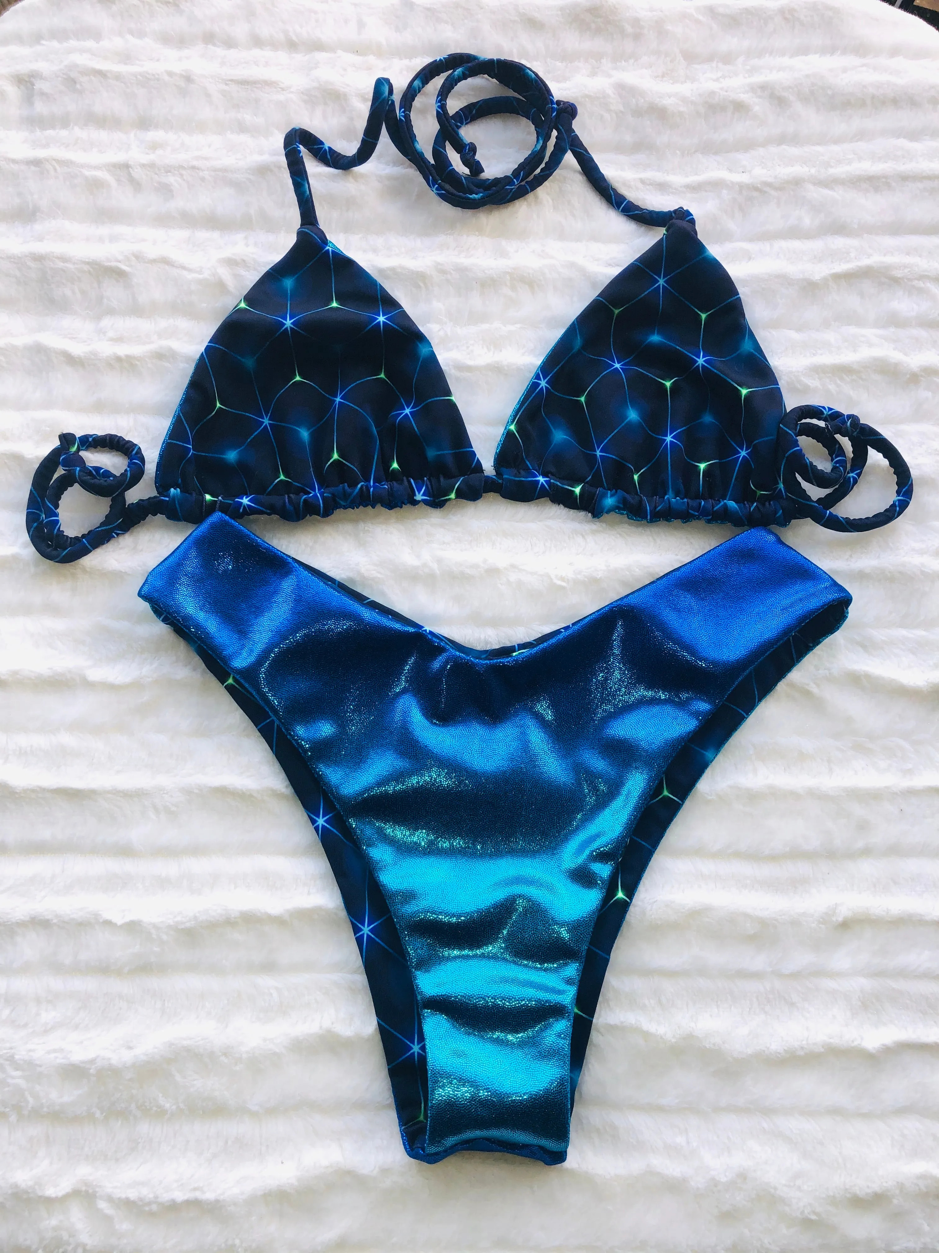 Cabo ombré reversible bikini