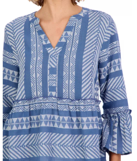 Callaway Jacquard Top - Blue